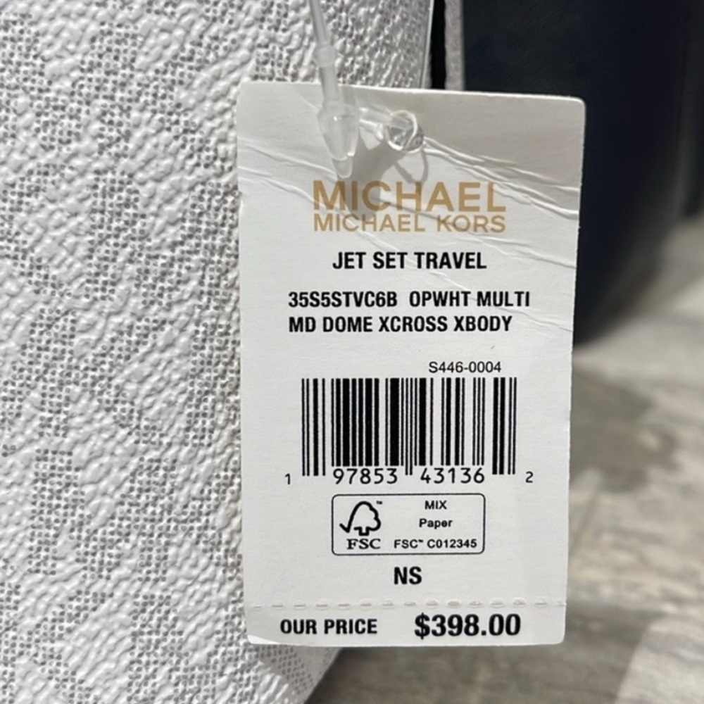 Michael Kors Jet Set Travel Crossbody Bag | Colorblock Signature Logo | NWT - Picture 5 of 9